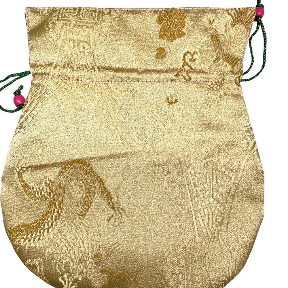 Oriental Style Fabric Gift Bags (Set of 2)
